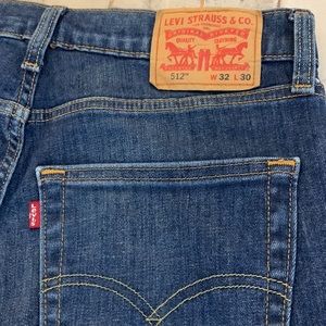 Levis 512 taper stretch mens jeans